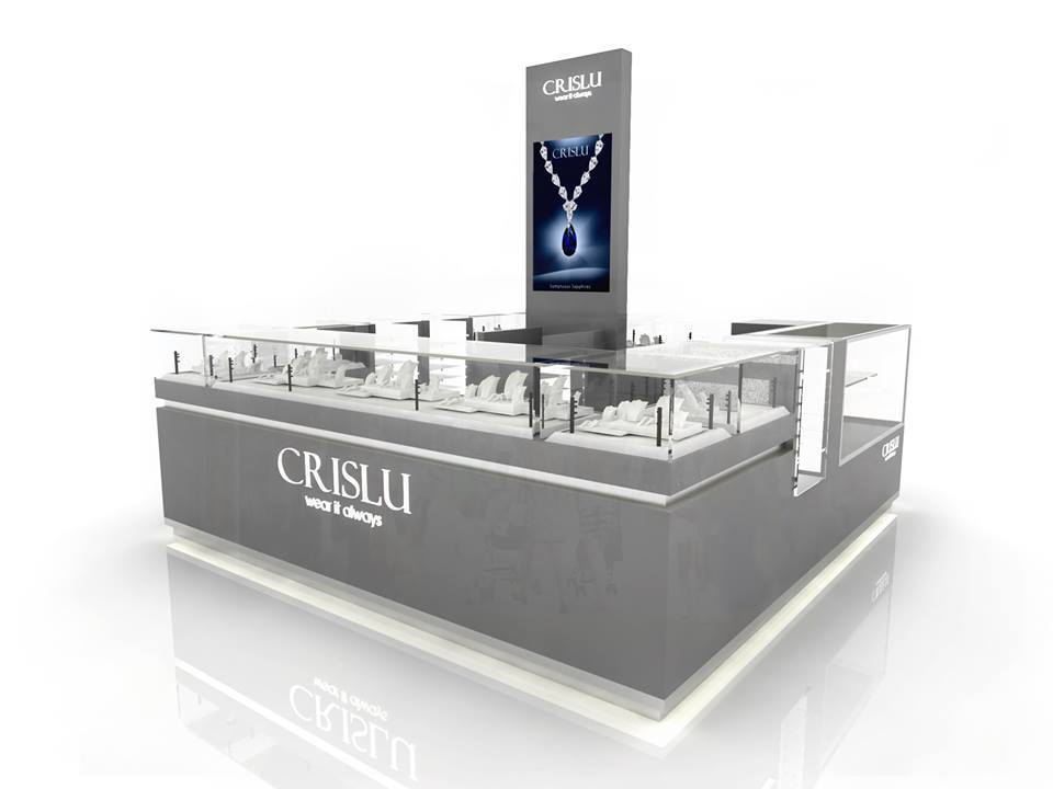 glass jewelry showcase display cabinet / mall kiosk design / jewellery shop counter design for mall