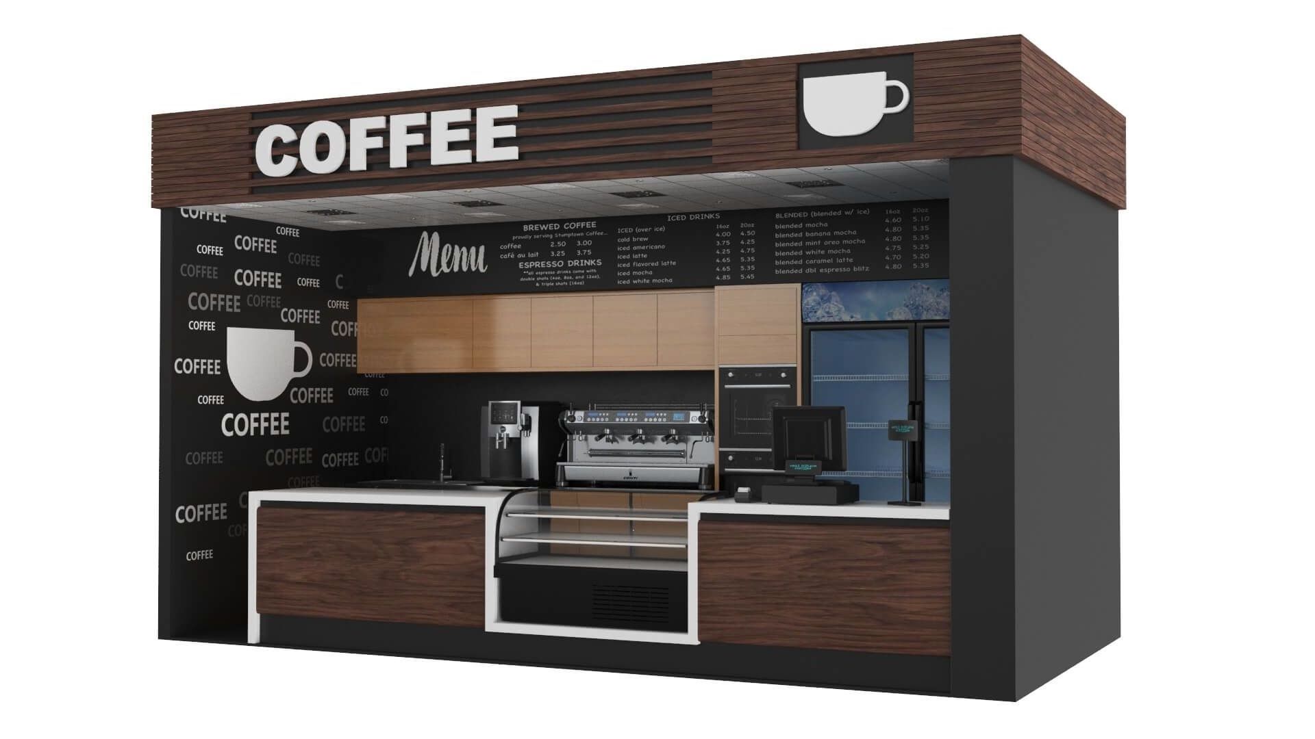 Outdoor Food Kiosk Coffee Outdoor Kiosk & Mall Kiosk Food Booth for Sale