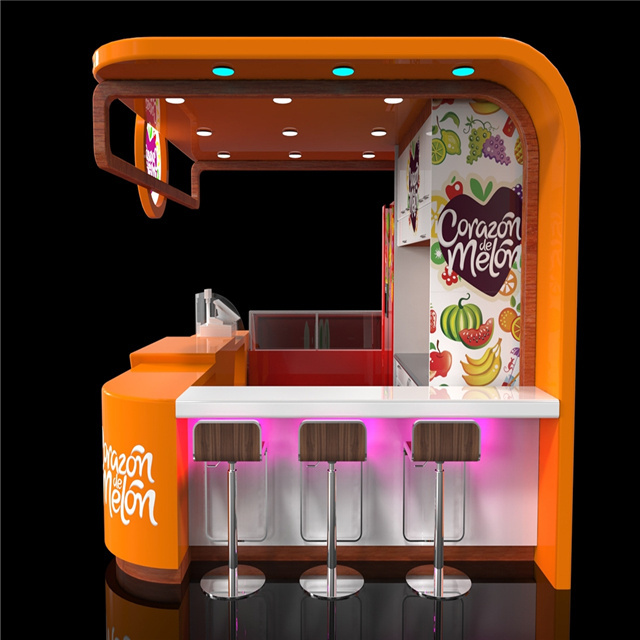 Portable beverage /coffee /juice bar / ice cream shop kiosk counters and furnitures