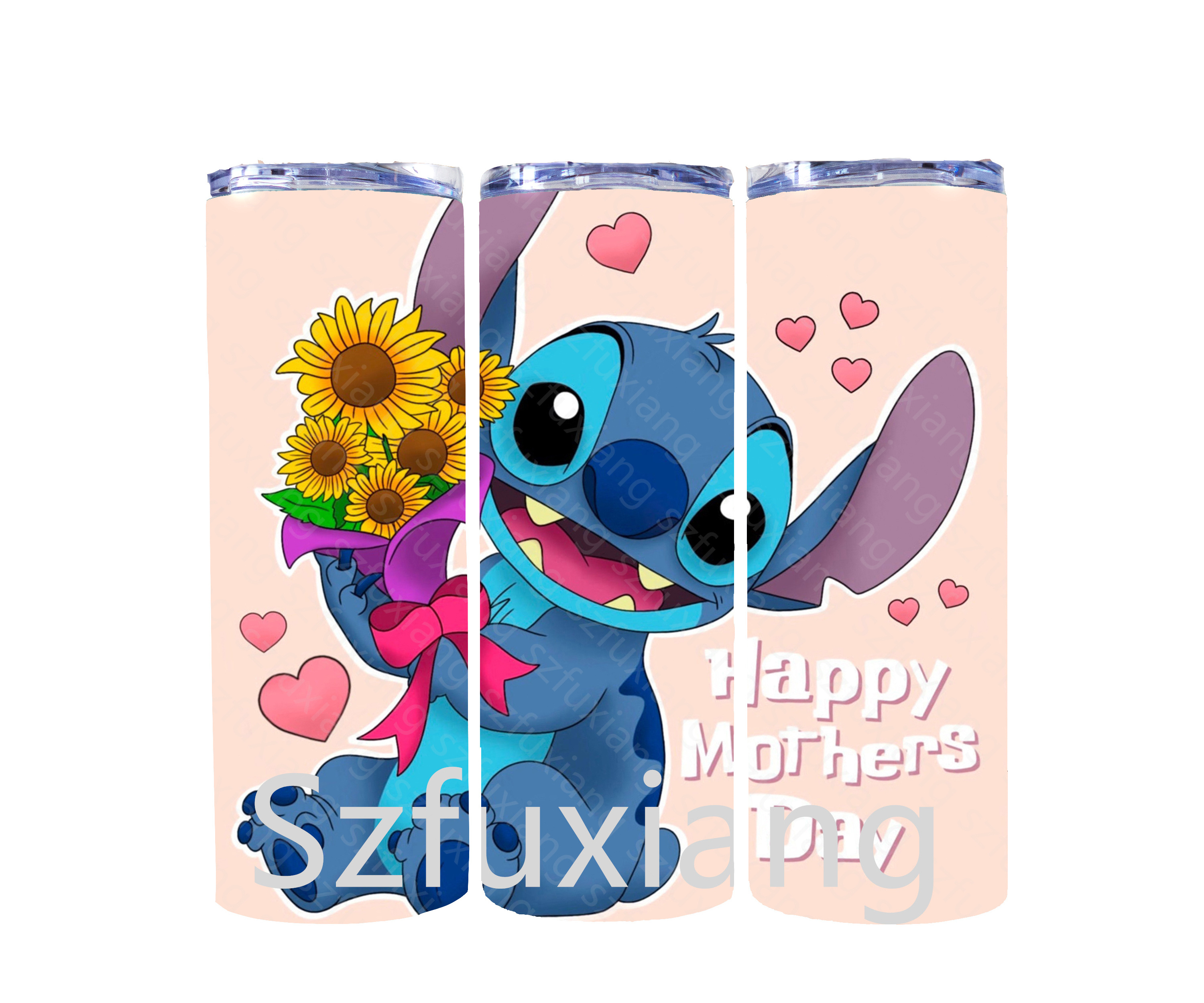 Mama's Day Newly Designed cartoon stitch 20oz Custom Sublimation Fashion Mugs Perfect Mother's Day Gift for Mom