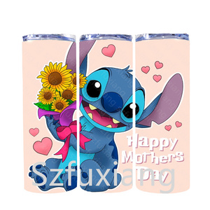 Mama's Day Newly Designed cartoon stitch 20oz Custom Sublimation Fashion Mugs Perfect Mother's Day Gift for Mom