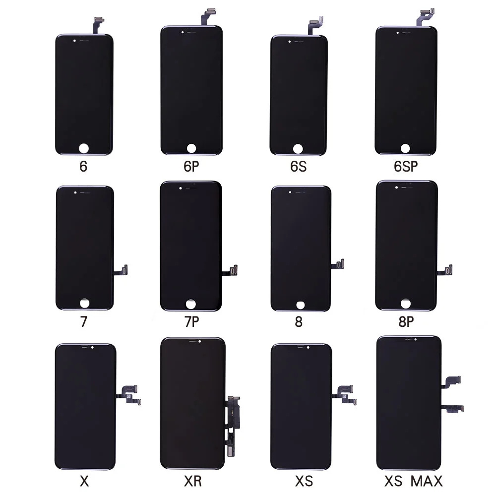 for iphone X XS XR 11 12 pro 13 14 plus 15 pro max screen display lcd for iphone 5 6 7 8 plus 6s 13 Pro Max screen replacements