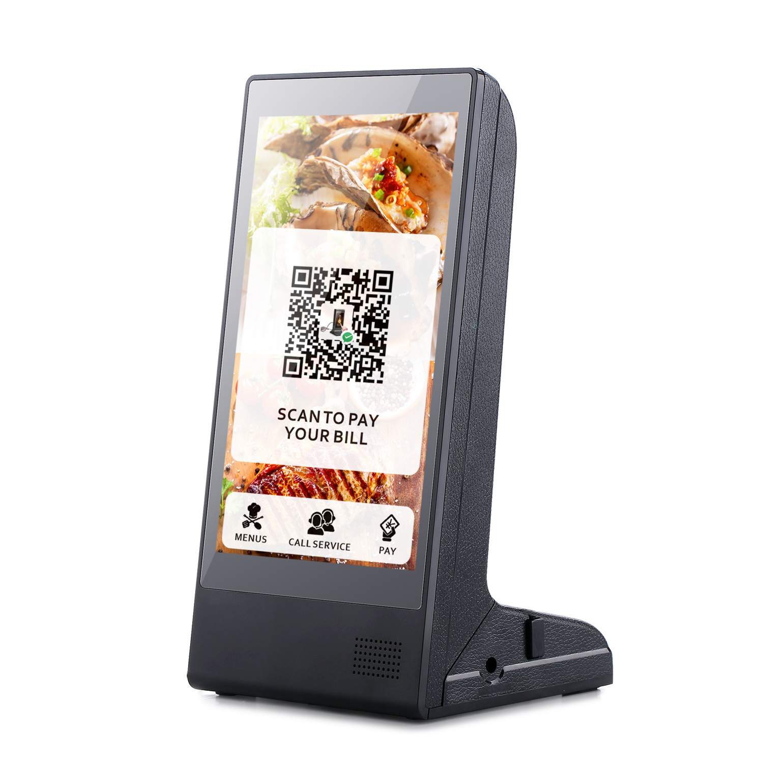 New Patent Innovative Menu stand Charging dock Table Tent Charger Restaurant Menu Power Bank advertiser for bars hotels salons