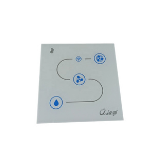 Customized wall touch switch 3mm tempered crystal glass panel