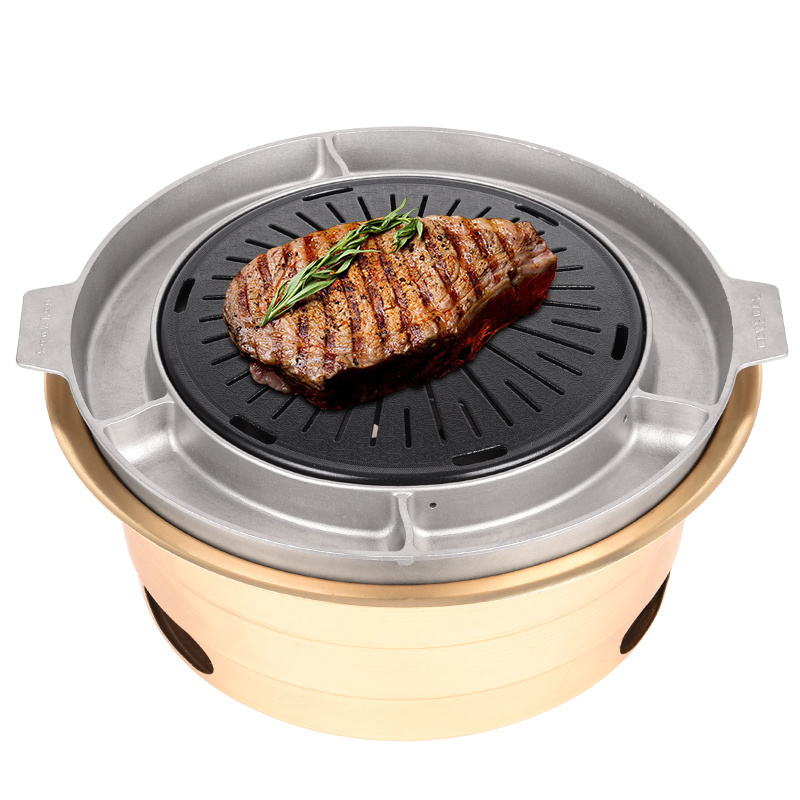 Japanese Gold Thicken Charcoal Commercial Barbecue Oven Indoor Bbq Grills With Nonstick Roasting  Egg Cake Bbq Grill Pans