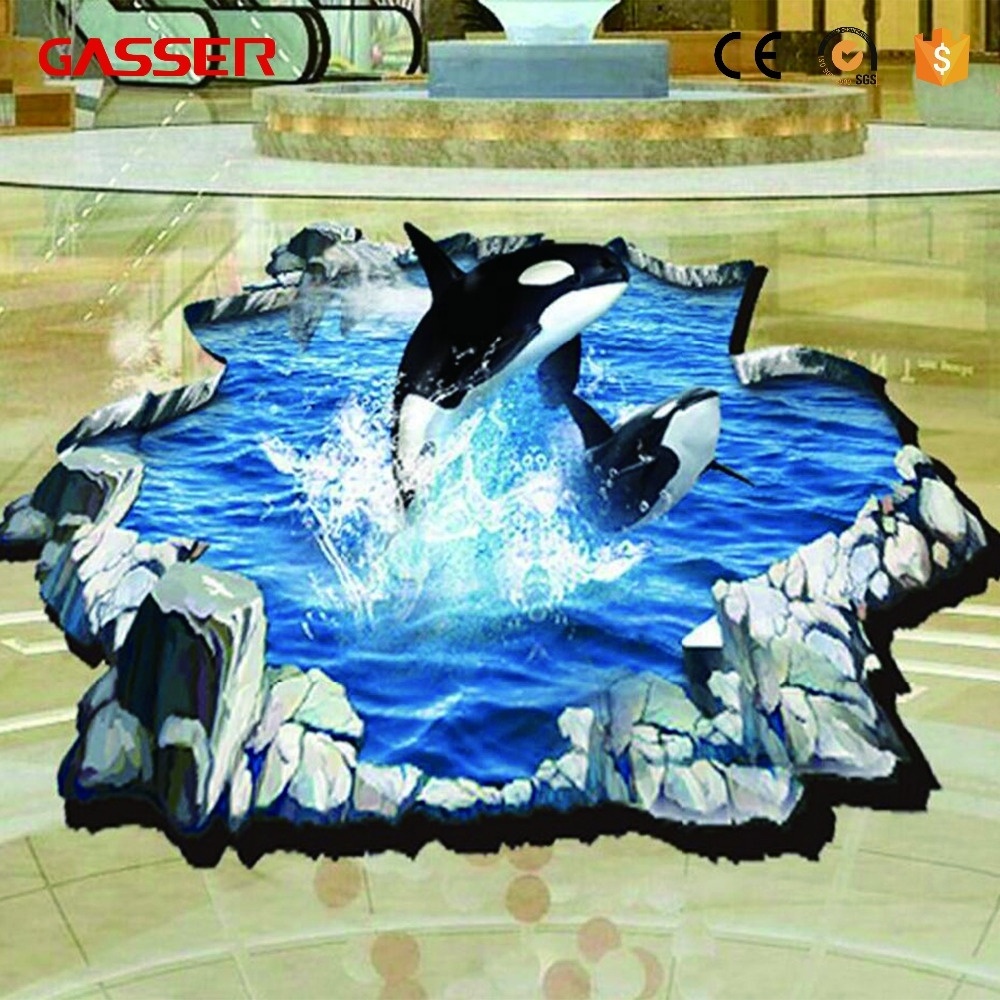 Custom Printed 3D Art Removable Floor Wall Sticker Decals