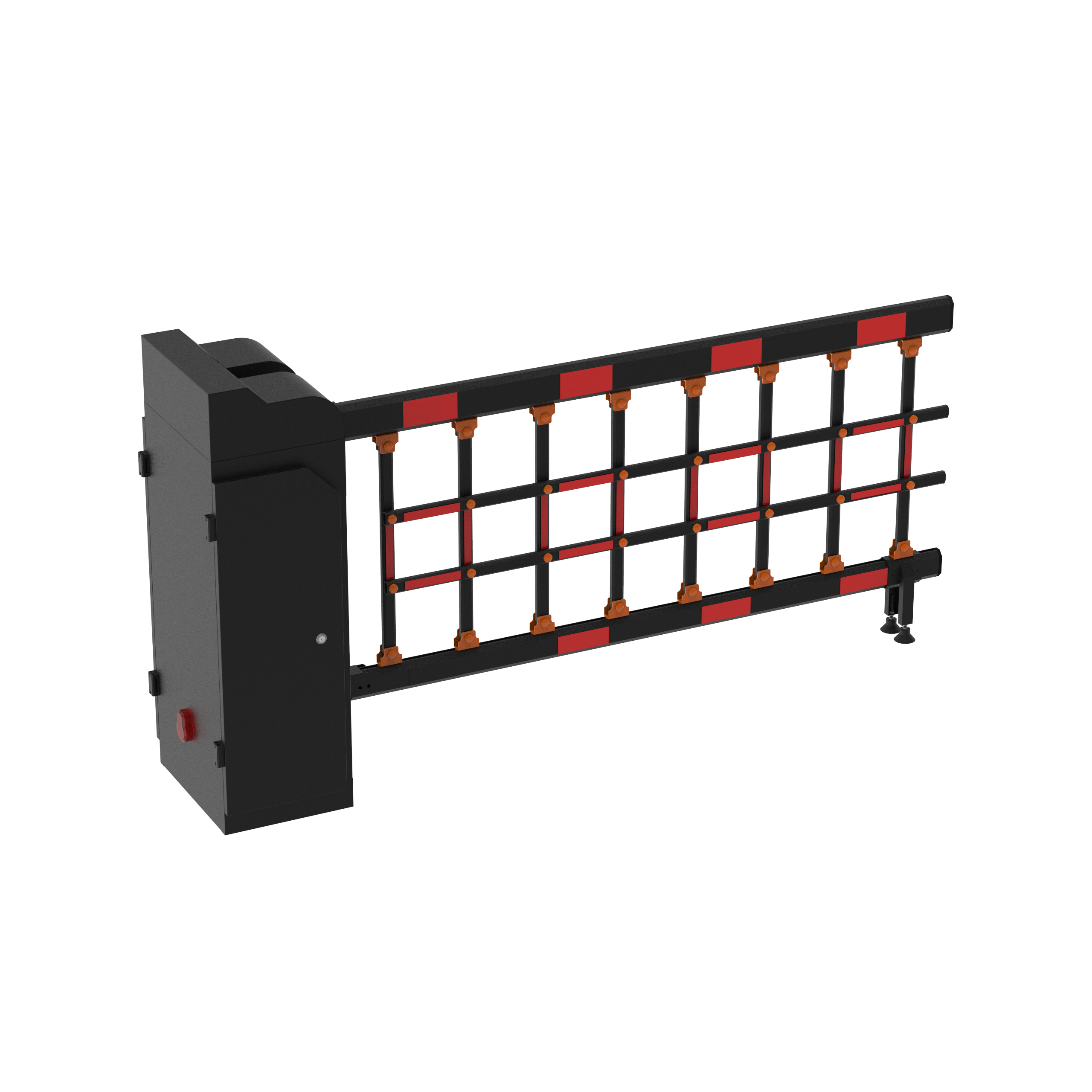 Security Barrier Gate Fencing Arm 6m Automatic Retractable Crowd Barrier Gate for Road Barrier