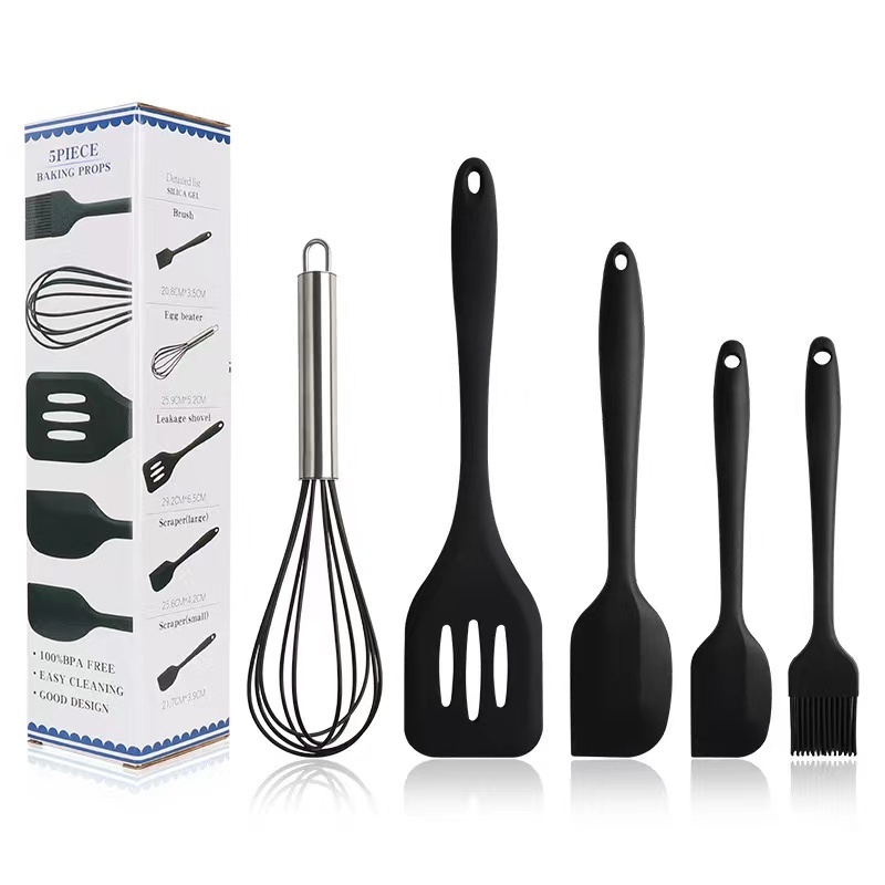 Silicone Baking Kitchen Tools Five Piece Set Non stick Kitchenware Set Scraper Full Five Piece Set