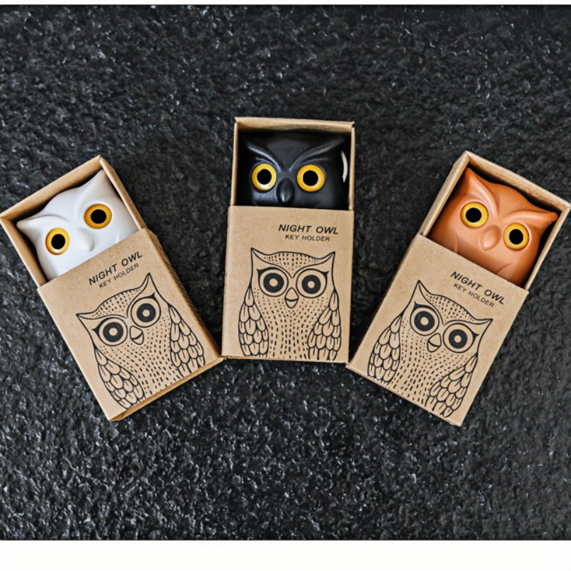 2023 hot sell Cute Owl Key Hanger Magnetic Key Holder for wall