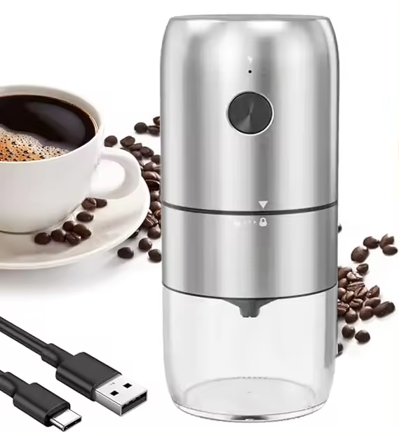 KMDJ-4A Portable Ceramic Conical Bur USB Electric Coffee Bean Grinders for Home Use