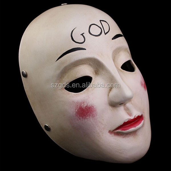 Halloween movie theme The Purge GOD resin mask The Purge Anarchy God Resin cosplay Mask