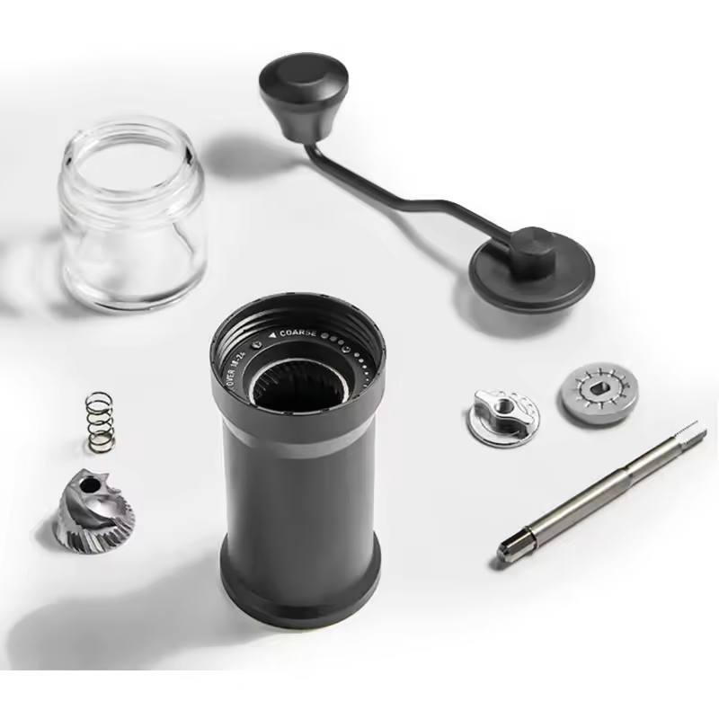 Stainless steel core Manual Coffee Grinder with Adjustable Coarseness Hand Coffee Bean Mill for Home, Office and Traveling