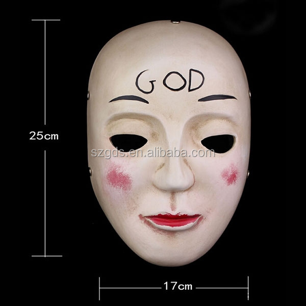 Halloween movie theme The Purge GOD resin mask The Purge Anarchy God Resin cosplay Mask