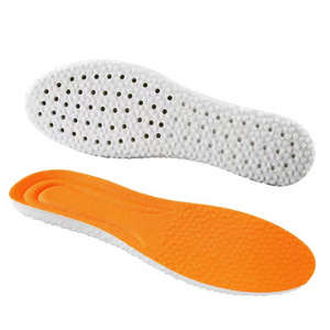 2023 Fashion comfortable light men and women super soft PU sports running shock absorbing soft sports insoles