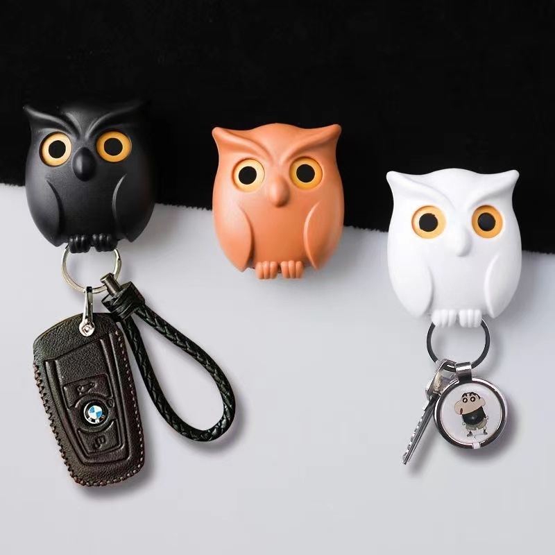 2023 hot sell Cute Owl Key Hanger Magnetic Key Holder for wall