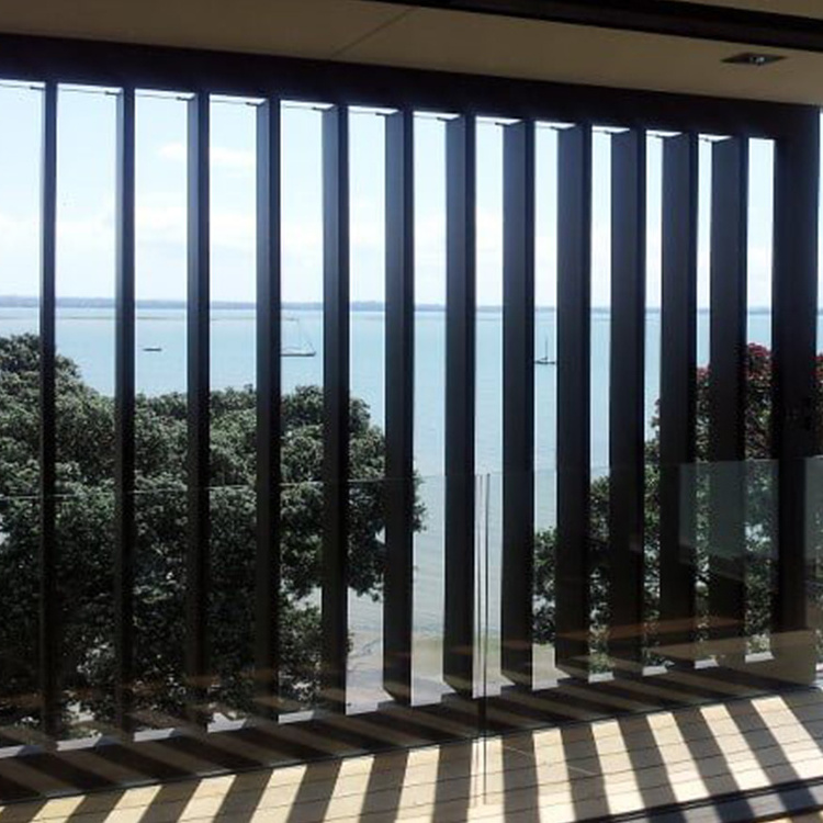 PVDF Ventilation Fixed Window Adjustable Blades Aluminum Frame Aerofoil Louver Outdoor Blinds Plantation Shutters