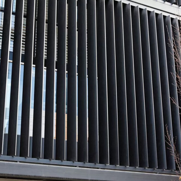 Exterior Metal Facade Louver Windproof Shutter Weather Vertical Louvers Architecture for Curtain Wall