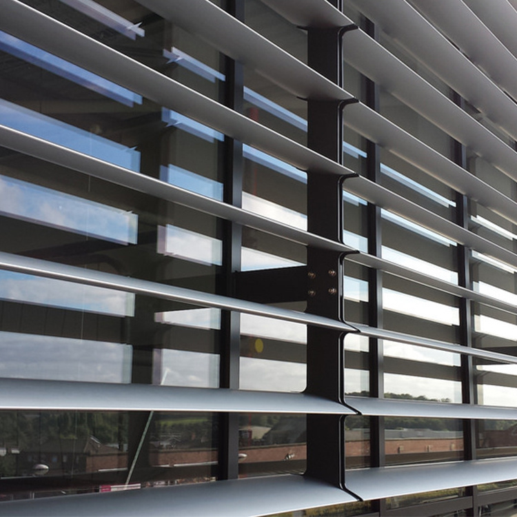 office glass window Custom blinds louvers aluminium aluminum frame glass fixed louver louvre windows for house