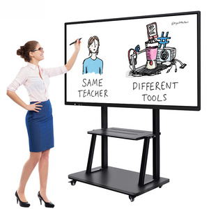 Interactive intelligent electronic whiteboard touch screen teaching and conference all-in-one machine interactive board