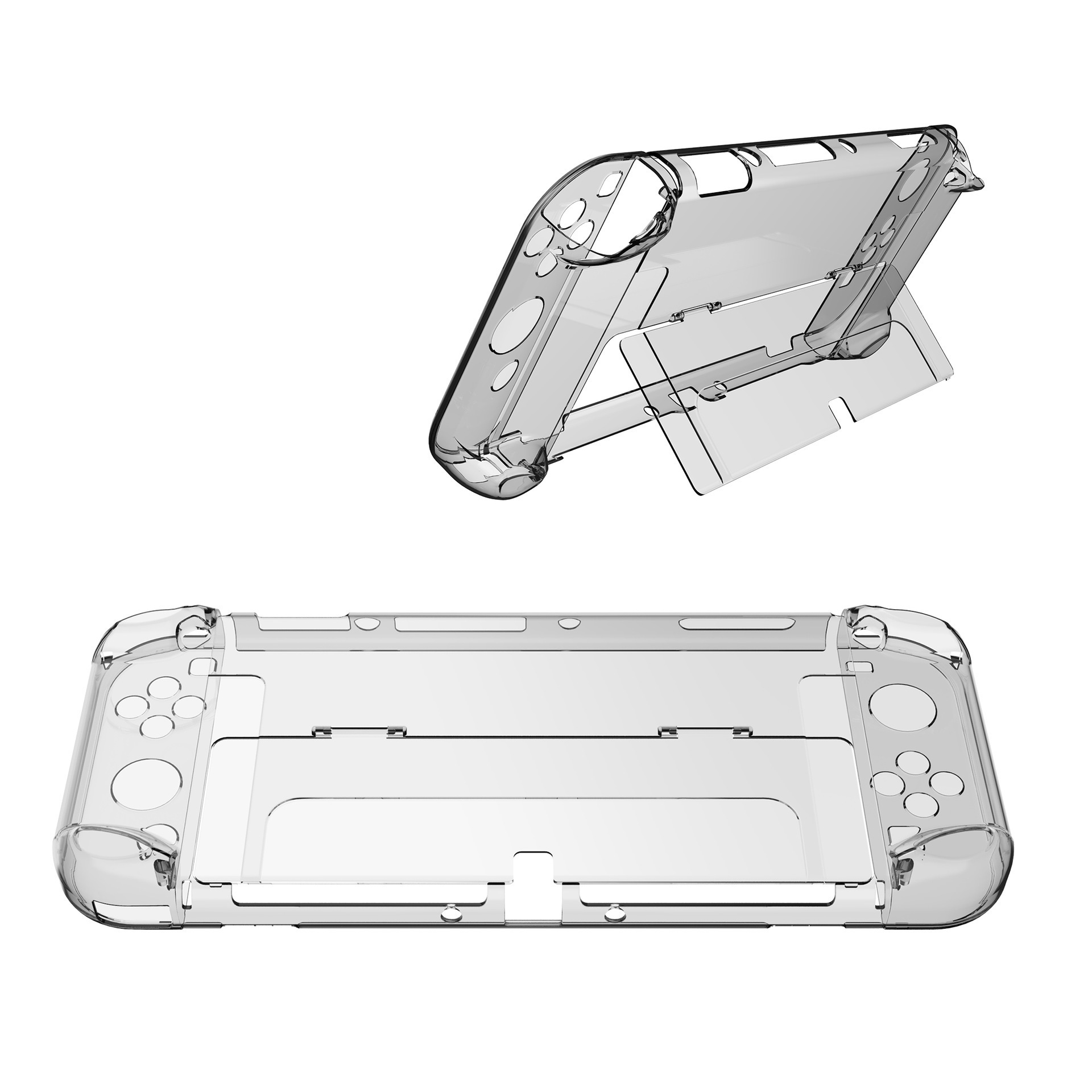 Factory Supply Crystal Protective Case For Nintendo Switch Oled Transparent Hard Case Cover For Switch Oled Console Accessories