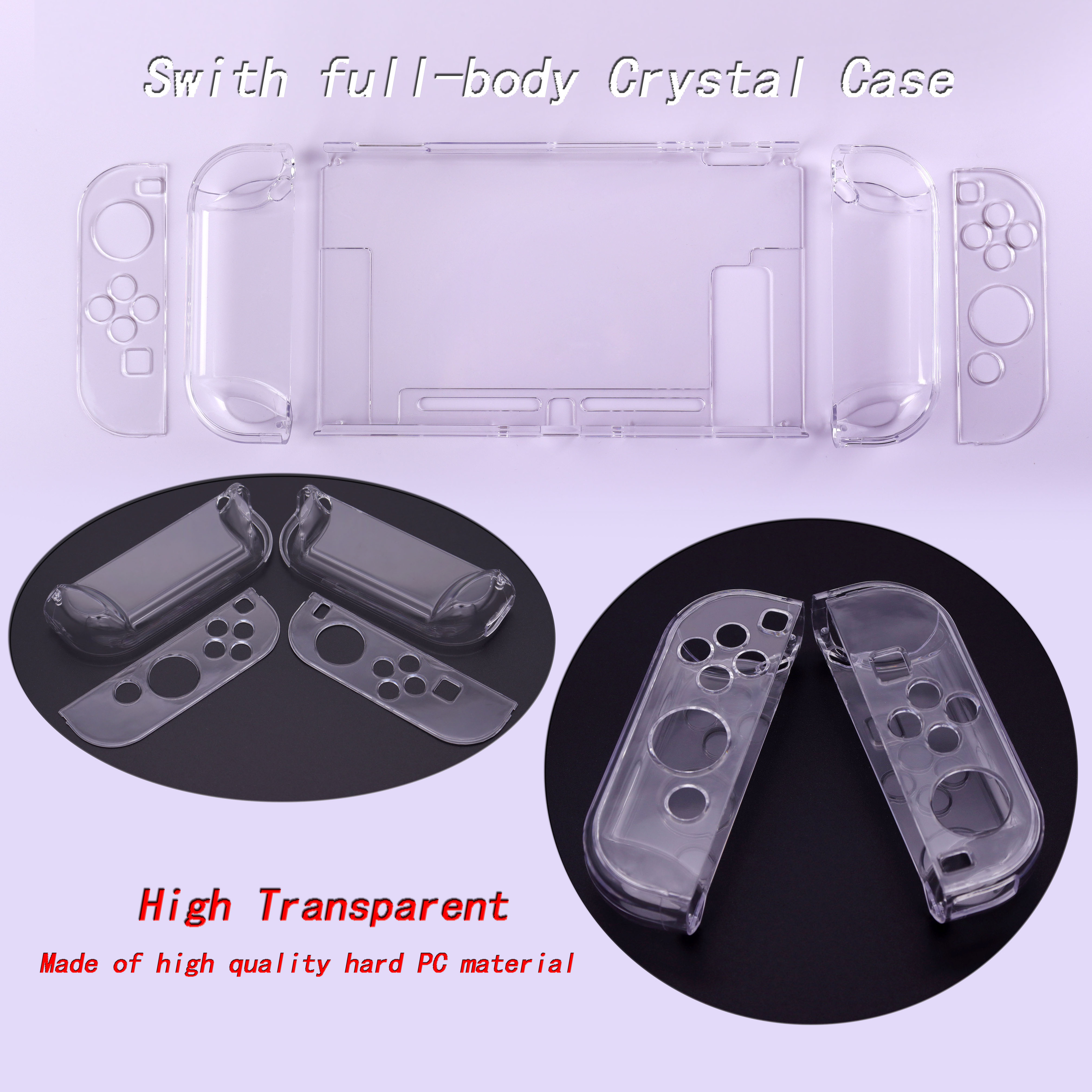 Christmas Gift Console Cover Case Skin For Nintendo Switch Transparent Case Protective Console