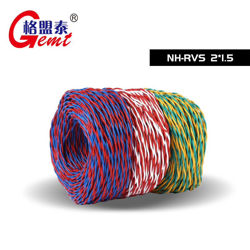 GEMT Rvs Double Pvc Insulation Flexible Conductor Twisted Fire Alarm Cable Twin Cable Wires  wire