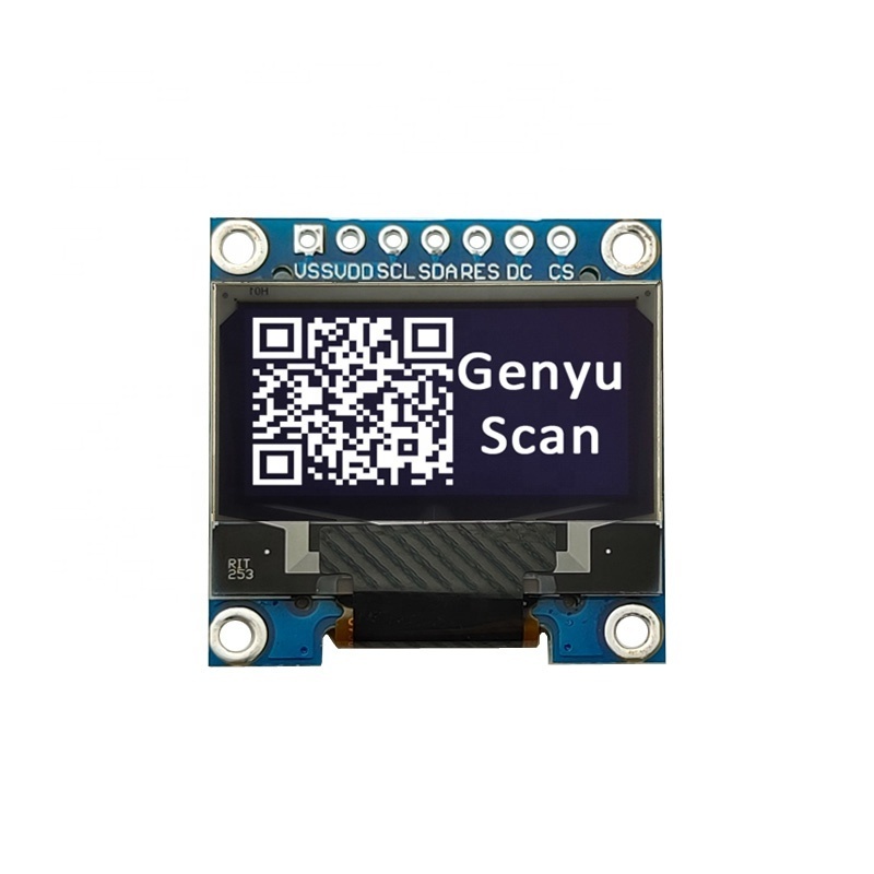 7 Pins SPI Interface 0.96 Inch OLED Display White/Blue SSD1306 128*64 128X64 OLED Module with Board