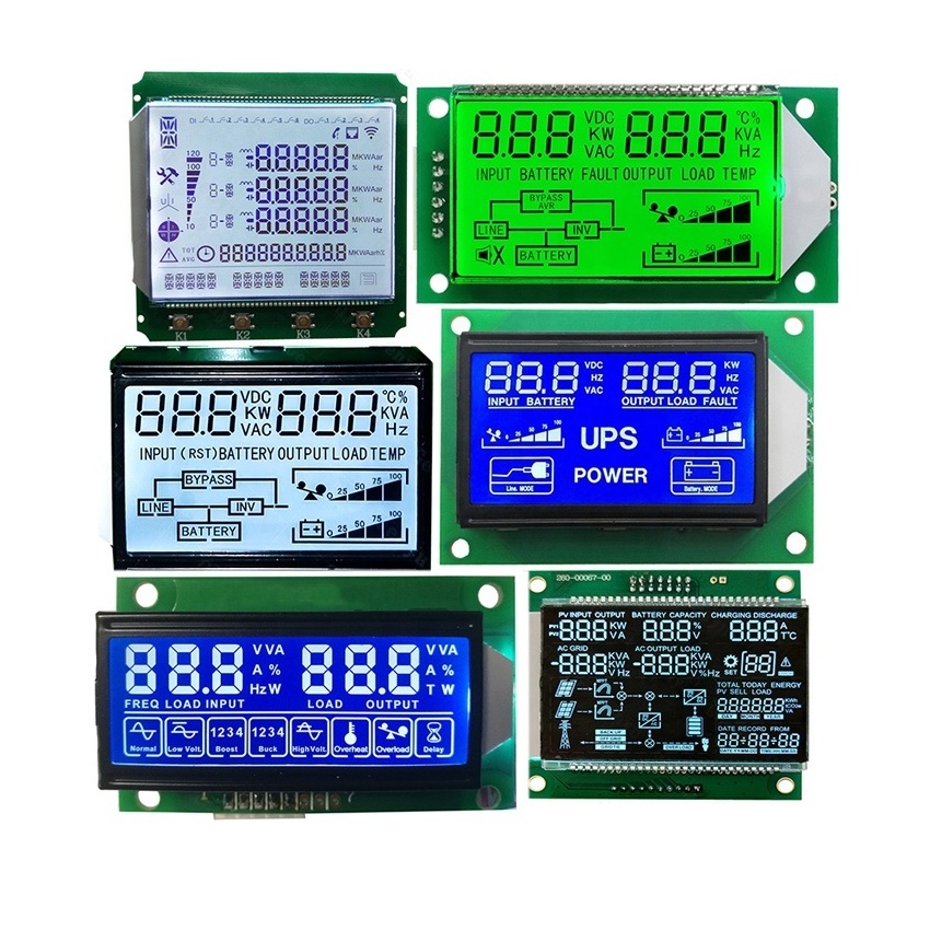 custom lcd display 16 segment tn lcd 14 Segment large 7 Segment Lcd Display Digit HTN STN  Monochrome Display