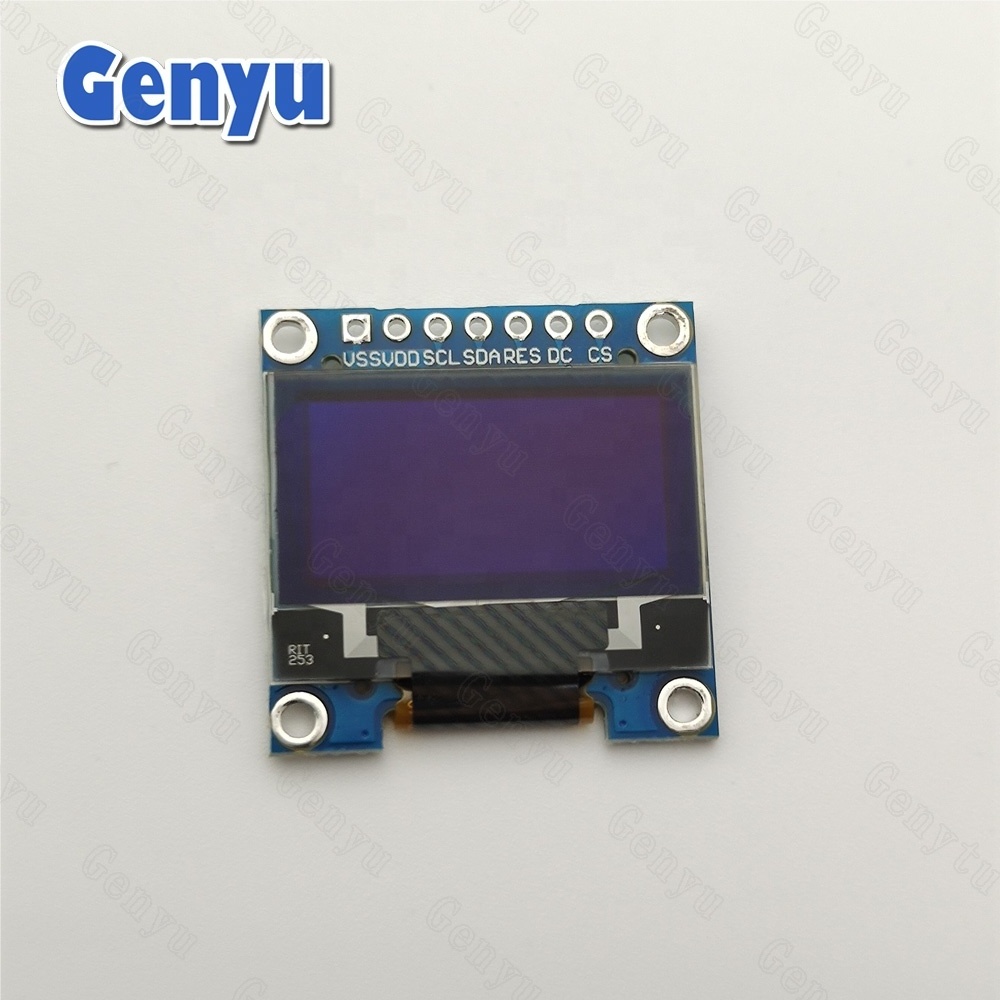 7 Pins SPI Interface 0.96 Inch OLED Display White/Blue SSD1306 128*64 128X64 OLED Module with Board