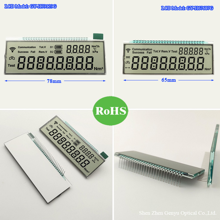 lcd manufacturer TN HTN STN VATN  3 4 5 6 7 8 9 10 11 12  Digit Monochrome  Seven segment 7segment custom htn lcd display