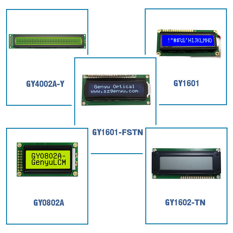 Oem Blue Yellow Green Back Light 16 Characters 2 Lines Lcd Module 1602 Cog 20X4 16X2 8 X 1 Character 0801 Lcd 4X20 16X4 Display