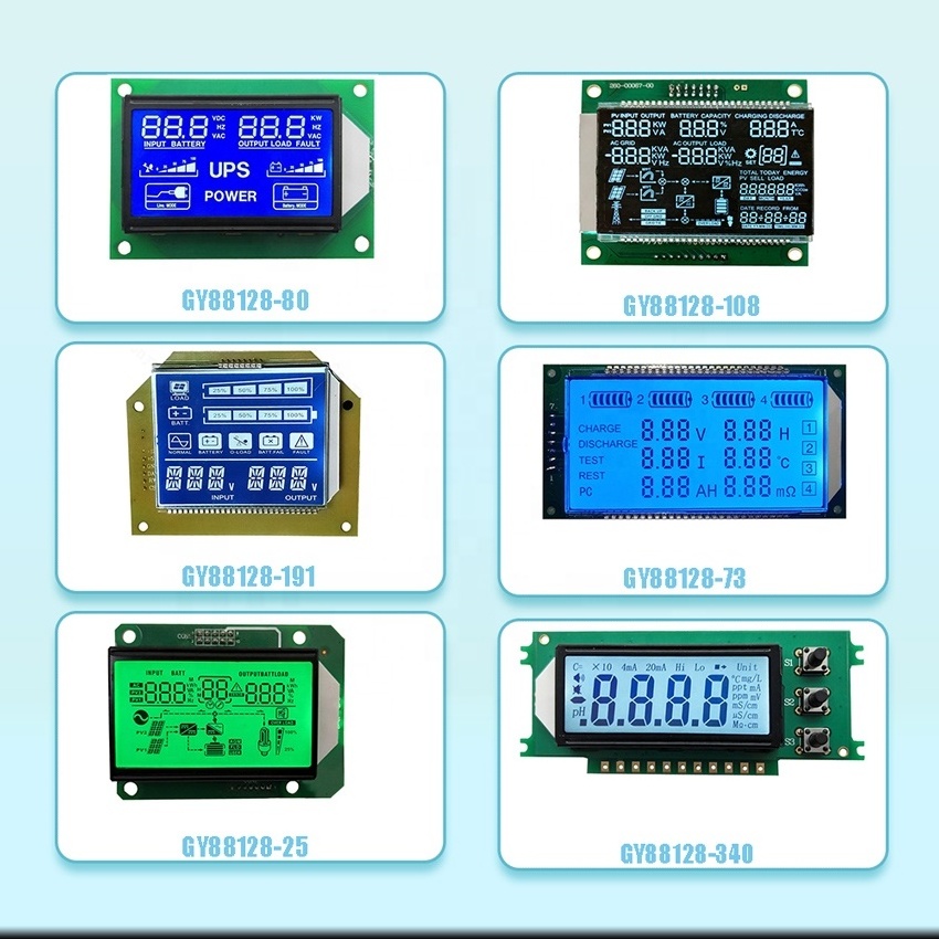 custom lcd display 16 segment tn lcd 14 Segment large 7 Segment Lcd Display Digit HTN STN  Monochrome Display