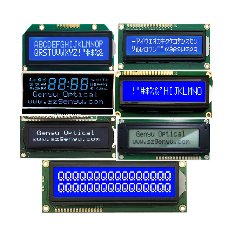 Oem Blue Yellow Green Back Light 16 Characters 2 Lines Lcd Module 1602 Cog 20X4 16X2 8 X 1 Character 0801 Lcd 4X20 16X4 Display