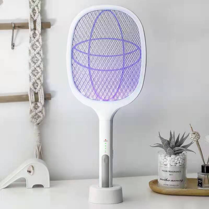 Top selling USB Charging Cable Mini Portable Mosquito Swatter Rechargeable Bug Electric Fly Zapper Swatter