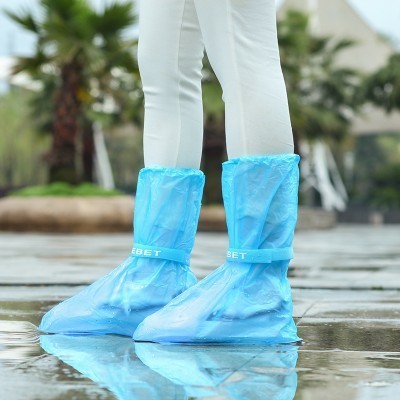 Wholesale Reusable Outdoor Travel Anti-Slip Rain Boot Cover Raised Belt Waterproof Protection Transparent Rain Boots