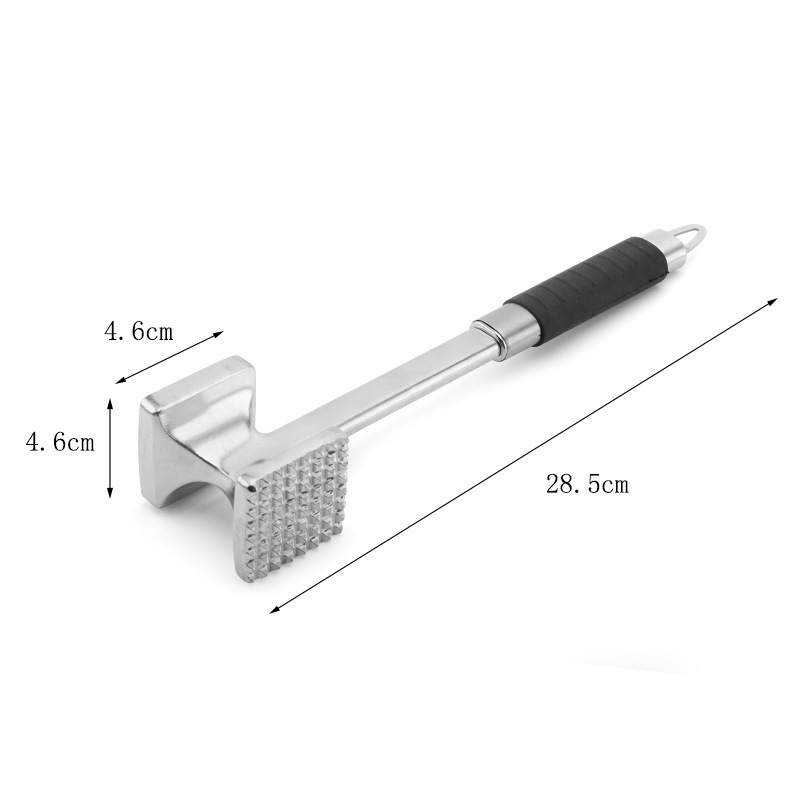 Hot Selling Customized Logo Low MOQ BBQ Tool Stainless Steel Meat Steak Tenderizer Hammer