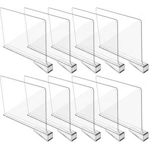 Easy to Apply shelf divider Organizing supermarket plastic shelf dividers for Closest, Shoes, Clothing, Kitchen Shelve