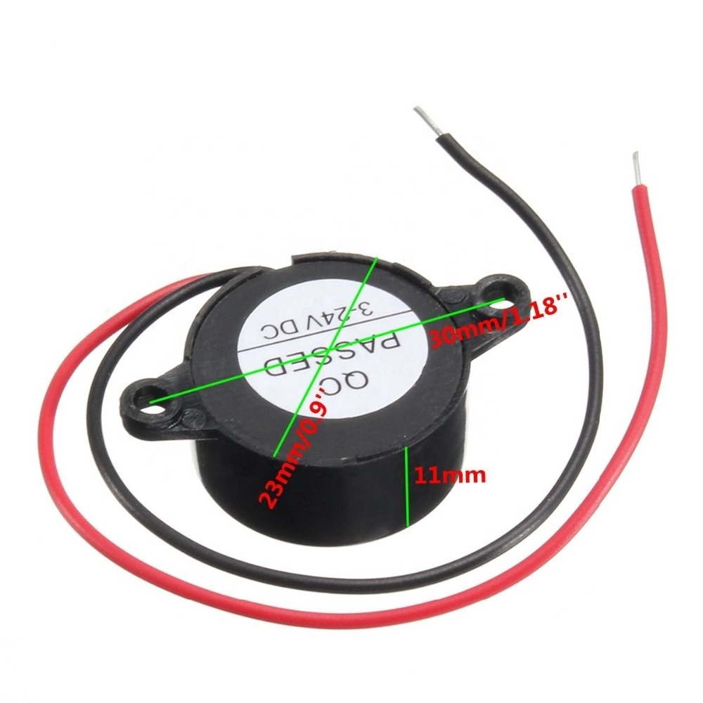 High decibel buzzer 3-24V piezoelectric electronic buzzer alarm 95DB car box continuous sound alarm