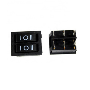 KCD1 KCD4 KCD6 KCD8 Mini Circular Rocker Switch LED Square Switch 3/4/6PIN