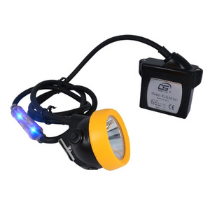 15000lux mining helmet light underground mine lamp rechargeable led miner cap lamp with blue flashing rear light