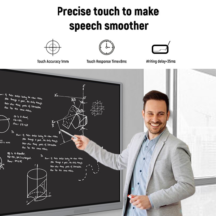 Electronic Whiteboard Touch Screen Infrared Wall Hanging Bracket Smart Board Computer Interactive Electronic Whiteboard