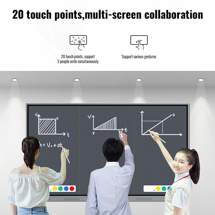 Teaching All-in-one Wall Hanging Bracket Smart Board Interactive Electronic White Board