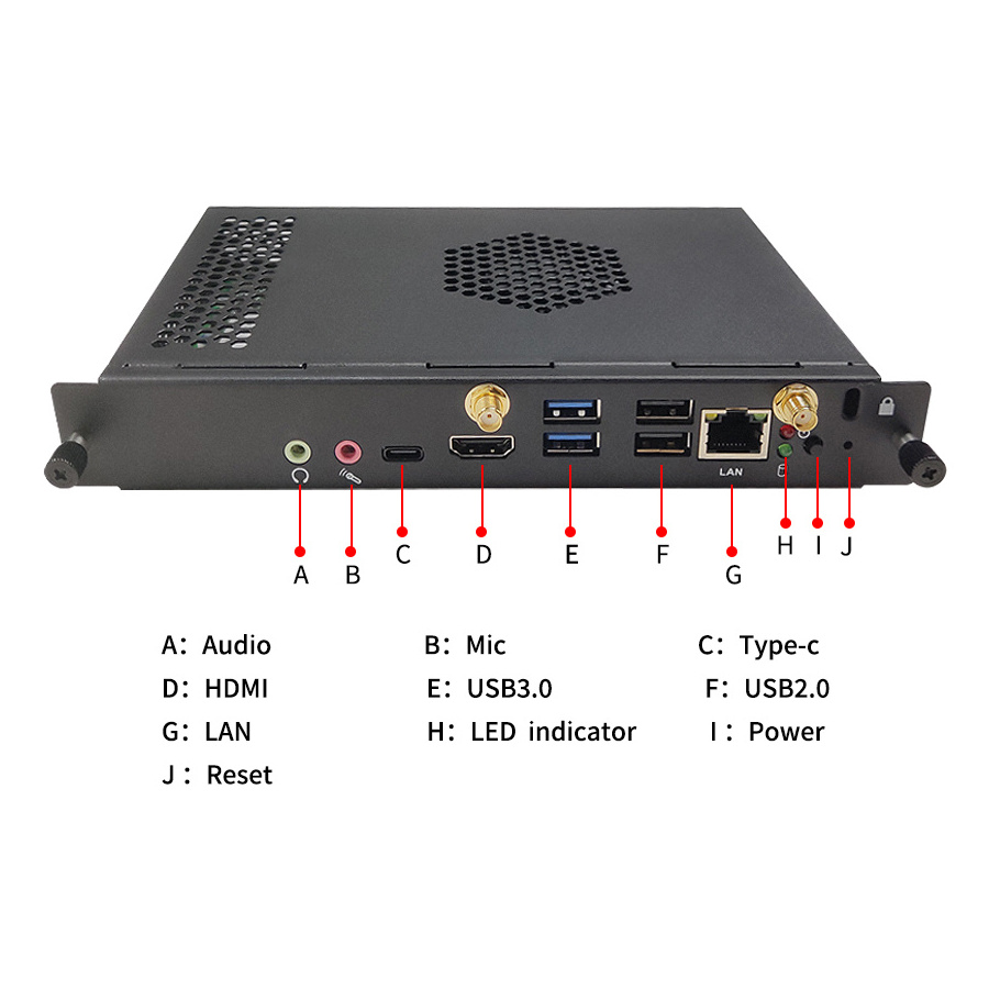 Factory Prices 4K Display 10th Gen  OPS 80 Pin OPS PC Teaching In One Machine i5-10310U OPS Computer