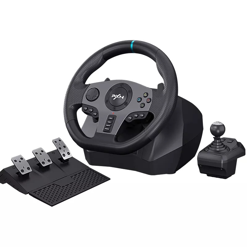 PXN-V9 900 Racing Game Steering Wheel For PC PS3 PS4 Xboxes One Switch Turntable Steering Wheel