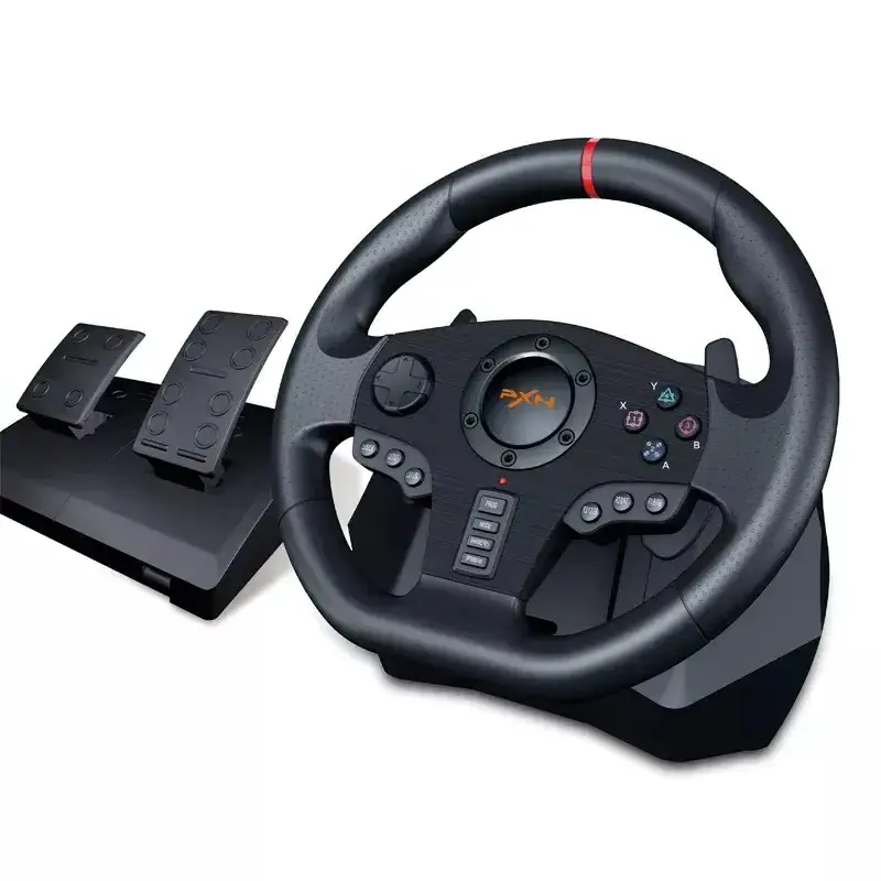 PXN-V900 Vibration Feedback For PS4  Game Steering Wheel For PC PS3 Xbox One Switch With Dual Pedals