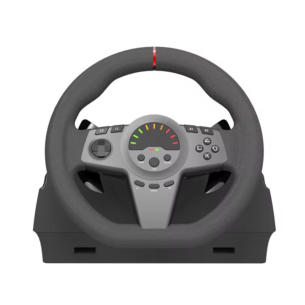 HS-GT100V1 Wired Racing Game Steering Wheel With Audio For Xbox Series X/S/x-One/PS4/PS4 SLIM/PS4 Pro/ PS3/SWITCH/PC