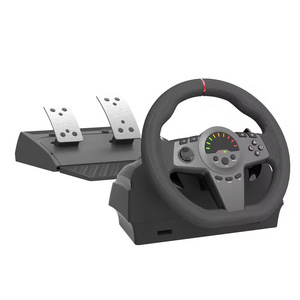 HS-GT100V1 Wired Racing Game Steering Wheel With Audio For Xbox Series X/S/x-One/PS4/PS4 SLIM/PS4 Pro/ PS3/SWITCH/PC