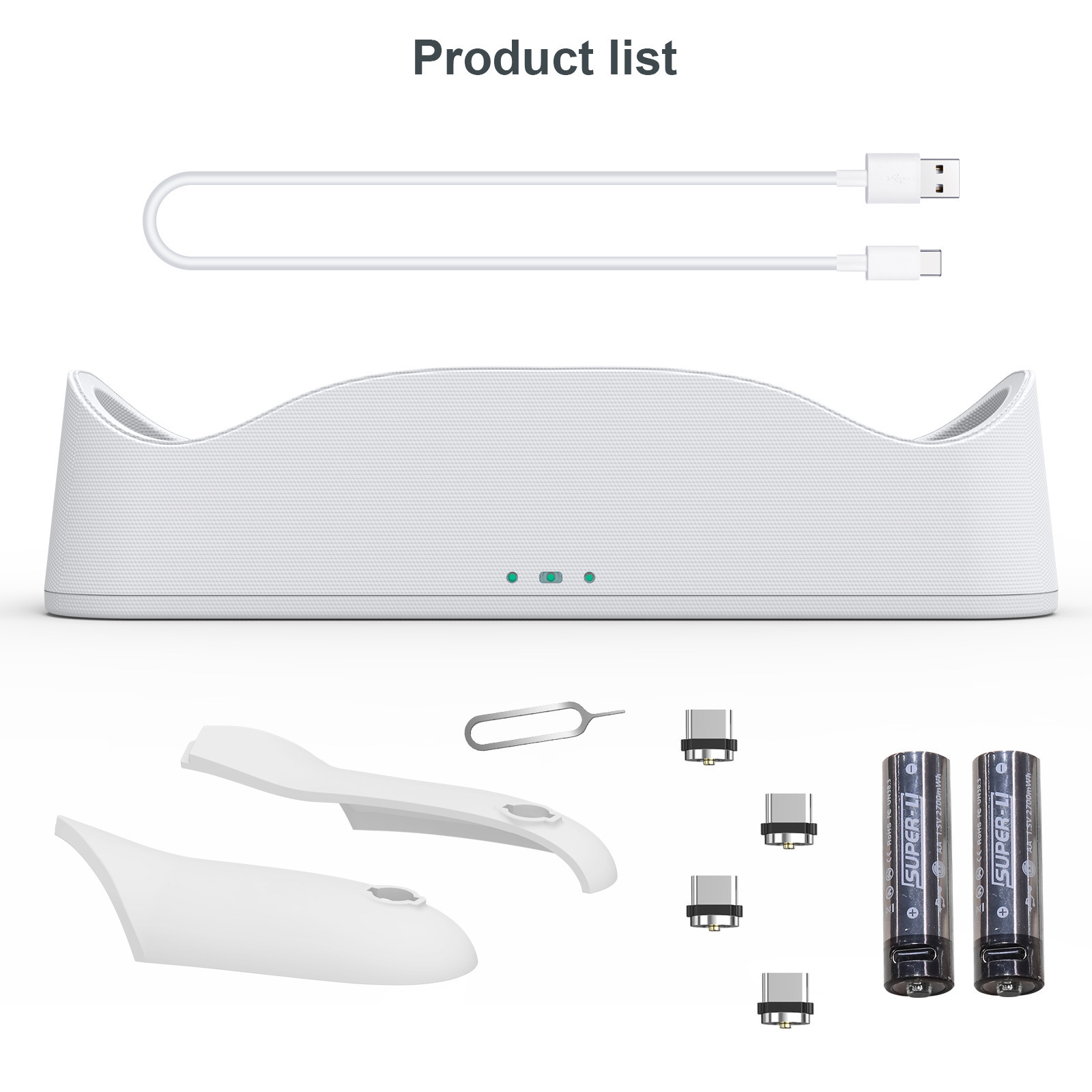 JYS-OC003 Controllers Dual Charging Station Dock For Oculus Quest 2 VR Headset Holder Charging Display Storage Stand