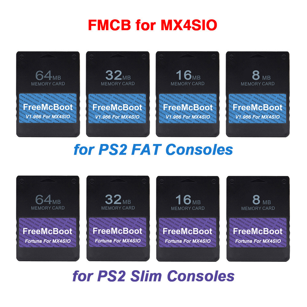 MX4SIO FMCB Fortuna For PS2 Slim Console Memory Card For PS2 Fat Console V1.966 FMCB Memory Stick