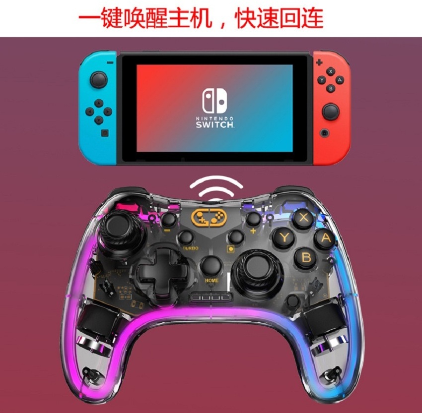 STK-7039 Wireless Controller With RGB Light For Nintendo Switch Mando De Manette For N-Switch Pro Gamepad Joystick Joypad